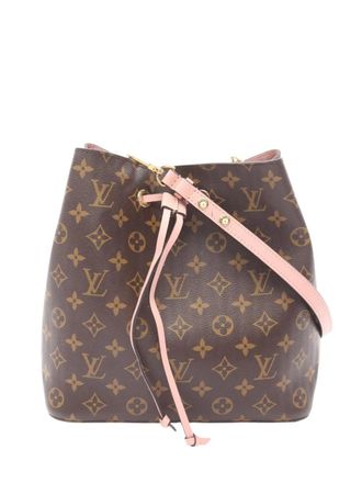 Louis Vuitton 2017 Monogram Neonoe MM bucket bag - Brown