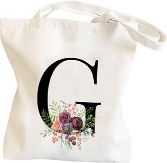 Generic Men And Women And Letters Print Canvas Bag For And Picnics Mens Purses Or Shoulder Bags (G, One Size)