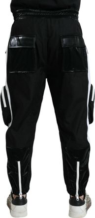 Dolce & Gabbana Black Nylon Cargo Jogger Men Sweatpants Pants