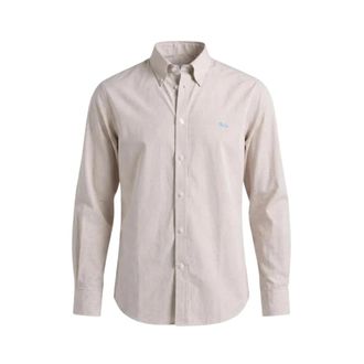 Harmont & Blaine Casual Shirts - Heren - Casual Overhemden - Beige - M - Katoen - Overhemden