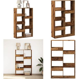 vidaXL Libreria Legno Antico 100x33x155,5 cm in Legno Multistrato - Scaffale in legno - Libreria antica