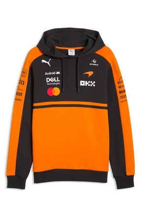 Puma McLaren Replica Graphic Hoodie in Papaya at Nordstrom, Size X-Large