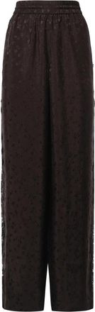 Pinko Wide Broeken - Dames - Wijde Broeken - Bruin - XS - Broeken