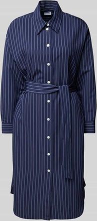 Seidensticker Seidensticker Hemdblusenkleid mit Bindegürtel in Marine, Größe 40