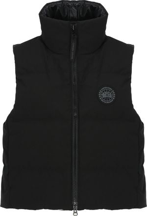 Canada Goose High-Neck Quilted Short Vest With Dual Zip Closure
