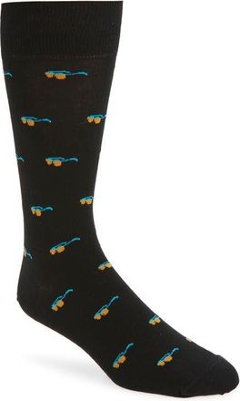 Paul Smith Nate Sunglasses Cotton Blend Dress Socks in Black at Nordstrom