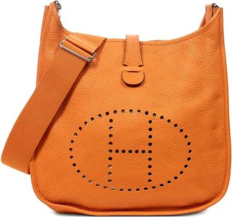 Herm&egrave;s Borsa a spalla traforata - Arancione