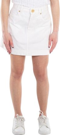 Balmain Trapeze Western Denim Mini Skirt, Brand Size 36 (US Size 4)