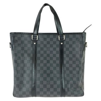 Louis Vuitton Black Pvc Leather Tote Bag (Pre-Owned)