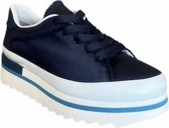 Softwaves Womens Licia Platform Sneakers In White Ink