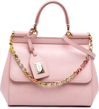 Dolce & Gabbana Pre-owned Dolce and Gabbana Small Leather Miss Sicily Satchel Ladies HUMV0IG281SI8OLM
