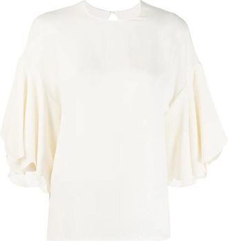 Valentino Garavani Tulip Sleeve Blouse