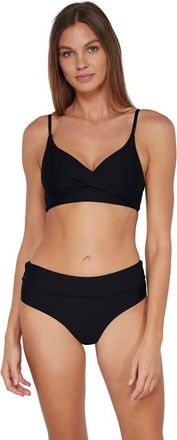 Sunsets Lyla Bralette Bikini Swimsuit Top in Black at Nordstrom, Size Xx-Large