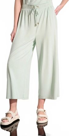 Joseph Ribkoff Pull-On Culotte Pants With Tie Waist In Pistachio