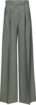 Max Mara Wide-Leg Trousers In Wool And Silk