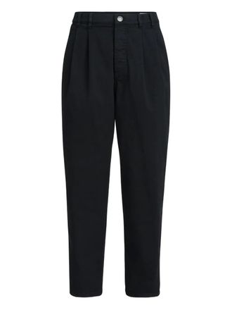 Brunello Cucinelli double-pleats five-pocket trousers - Black