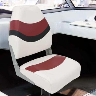vidaXL Silla De Barco Con Respaldo Alto Plegable 44x38x55 Cm Vidaxl