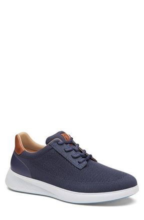 Johnston & Murphy Ackerson Knit Plain Toe Sneaker in Navy Knit at Nordstrom, Size 10.5