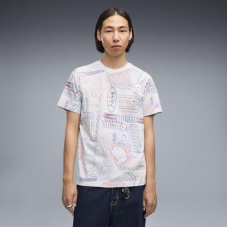 Puma T-shirt con grafica Essentials da uomo, Abbigliamento, Bianco, XXL
