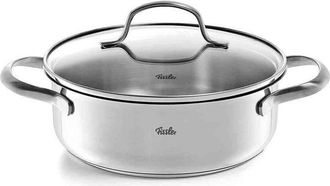 FISSLER Pentola Rostiera San Francisco 20 Cm 2.1 L Acciaio Inox Con Coperchio In Vetro