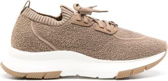 Gianvito Rossi Glover chunky sneakers - women - Viscose - 39 - Brown