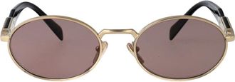 Prada Sunglasses, female, Yellow, Size: 55 MM Stylish Sunglasses for Trendy Looks