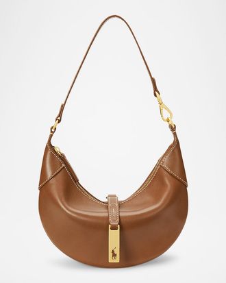Polo Ralph Lauren Polo ID Small Leather Shoulder Bag