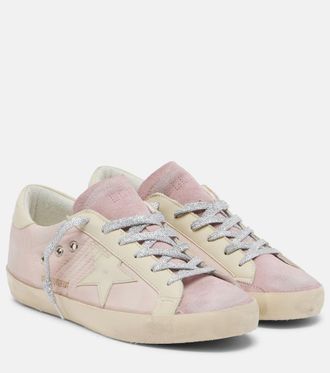 Golden Goose Super-Star suede-trimmed sneakers