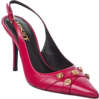 Versace Leather Slingback Pump