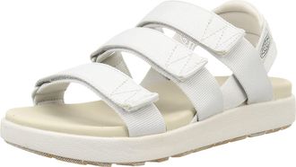 Keen Womens Elle Strappy Casual Stretch Platform Open Toe Sandal, Silver Birch/Plaza Taupe, 4 UK