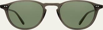 Garrett Leight Mens Hampton Sun Acetate Round Sunglasses