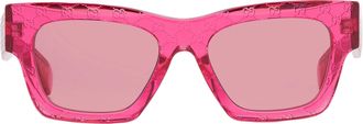 Gucci Red Cat Eye Ladies Sunglasses GG1835S 008 52