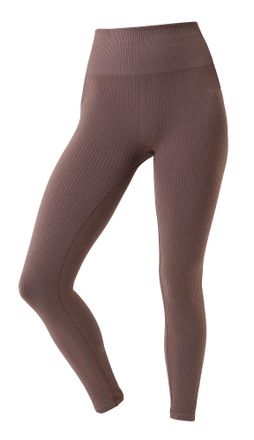 Björn Borg Björn Borg - Dames Naadloze Geribbelde Legging zonder Voet - Mauve