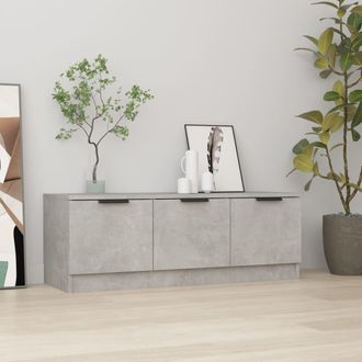 vidaXL Vidaxl - Mueble De Tv Madera Contrachapada Gris Hormig&oacute;n 102x35x36,5 Cm