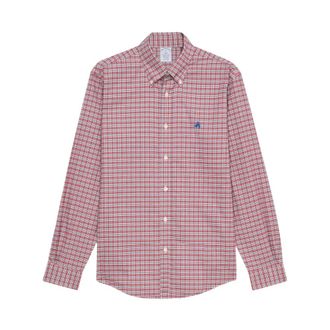 Brooks Brothers Oxford Regular - Heren - Casual Overhemden - Rood - S - Katoen - Overhemden