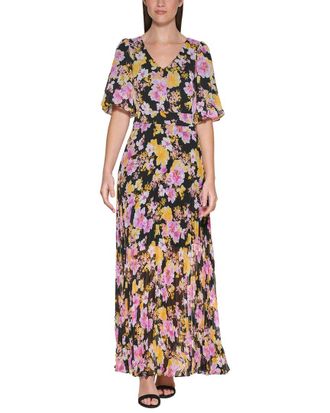 Kensie Chiffon Yortu Maxi Dress