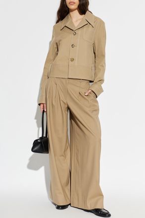 Ami Jacket With Pockets, Womens, Brown