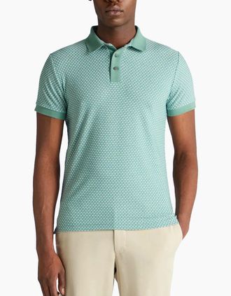 Remus Uomo Mens Remus Uomo Short Sleeve Polo Shirt GREEN - Size: 42