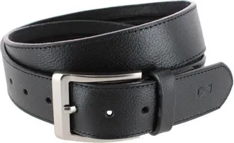 Trafalgar Store Diplomat Hidden Zipper Geniune Leather Money Belt in Black at Nordstrom, Size 38