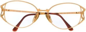 Valentino Pre-owned Metal sunglasses - Dames - Vintage Accessoires - Geel - ONE Size - Vintage