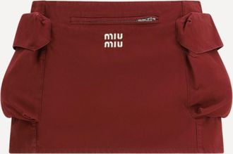 Miu Miu Cotton mini Skirt Female 42