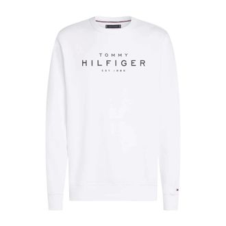 Tommy Hilfiger White Sweatshirt with Embroidered Logos - male - Tommy Hilfiger - Sweatshirts - White - 2XL - Sweatshirts & Hoodies