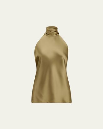 Ralph Lauren Collection Luxury Satin Sleeveless Top