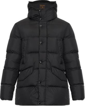 Woolrich Gewatteerd jack met capuchon - Heren - Gewatteerde jassen - Zwart - XL - Polyester - Jassen