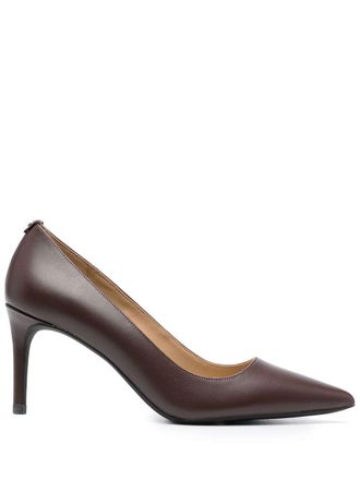 Michael Kors decollete 80mm pumps - women - Calf Leather/Rubber/Calf Leather - 5.5 - Brown
