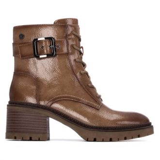 Xti Womens 144275 Heeled Booties In Beige