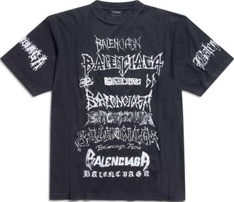 Balenciaga Diy Metal T-shirt Black White 641675TPVO31569