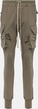 Rick Owens High-rise cotton skinny cargo pants