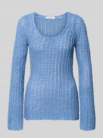 Topshop Regular Fit Pullover in H&auml;kel-Optik Modell Fenja in Hellblau, Gr&ouml;&szlig;e XS