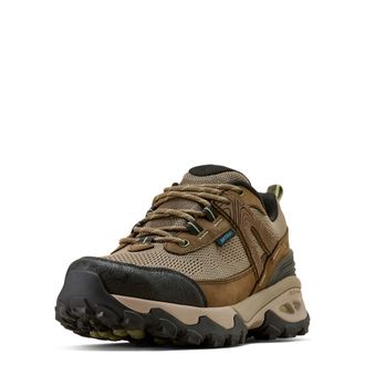 Ariat Womens Traverse Low Waterproof Hiking Shoe in Brown Bark, B Medium Width, Size 5.5, by Ariat